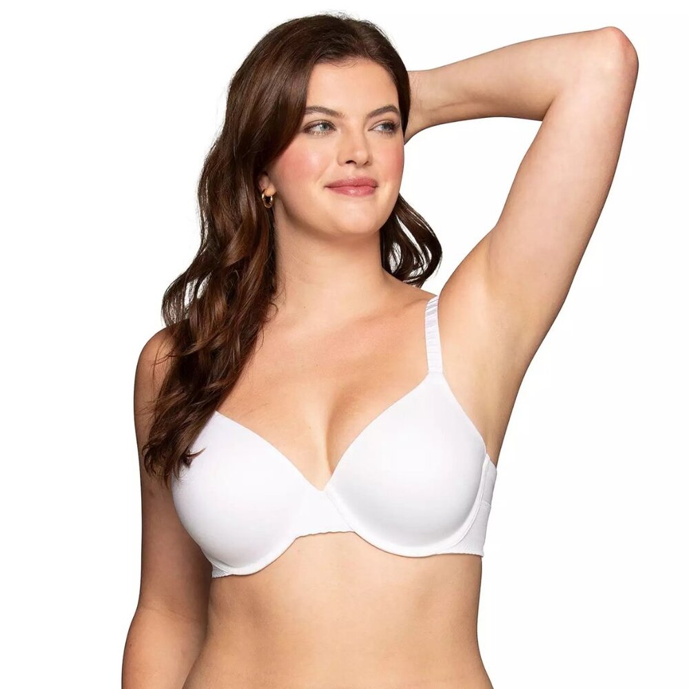 Vanity Fair 78165 Effortless Convertable Underwire Bra White NWT